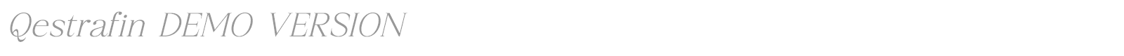 Qestrafin font preview